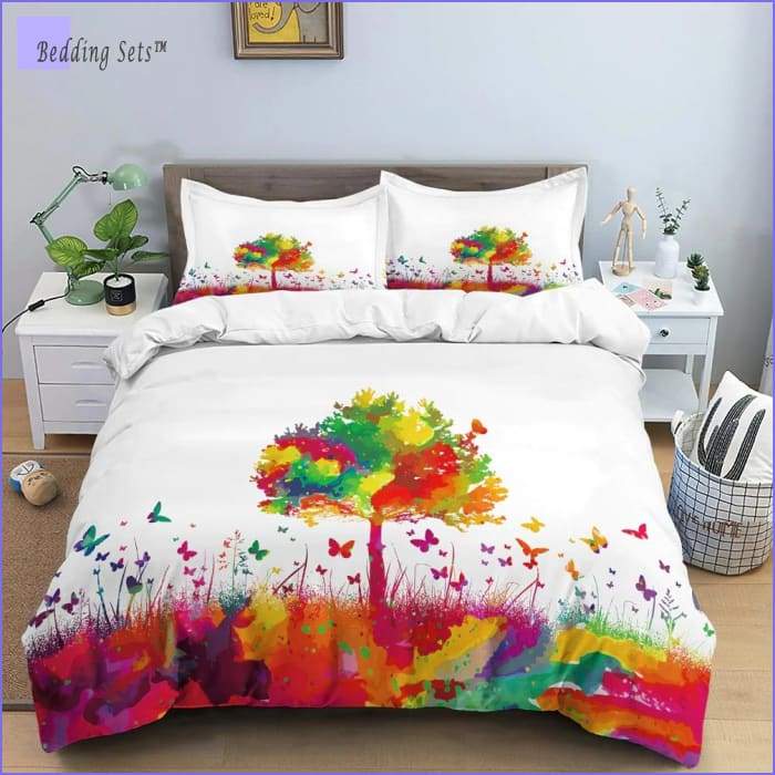 Multicolor shaft duvet cover