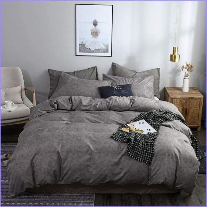 Gray 200x200 duvet cover