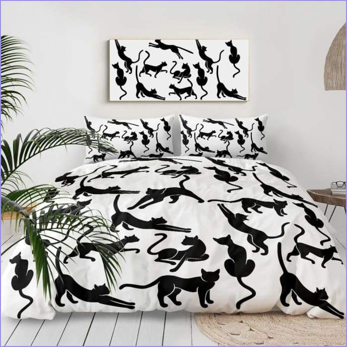 Duvet cover with cats