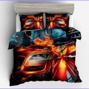 Duvet cover with car