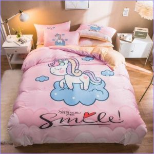 Licorne smile baby duvet cover