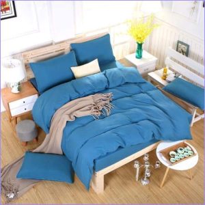Royal blue duvet cover