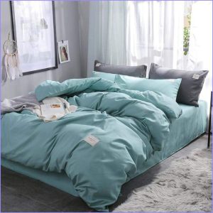 Green blue duvet cover