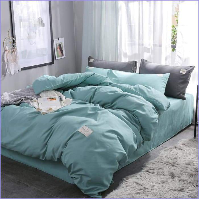 Green blue duvet cover