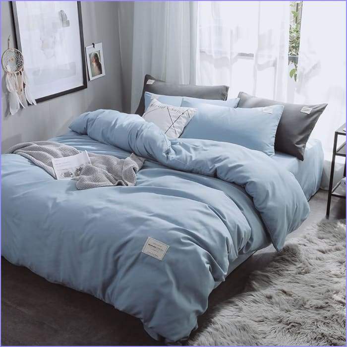 Sky blue duvet cover