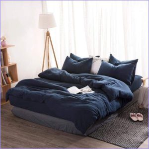 Navy blue duvet cover