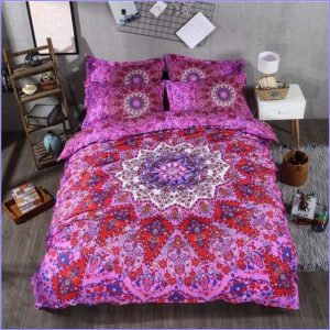 Rose Indian Mandala Bohemian Duvet Cover
