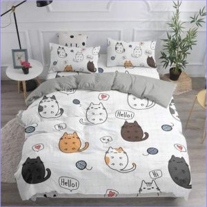 Multiple Manga Cat Duvet Cover
