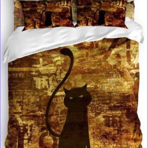 Mystery cat duvet cover