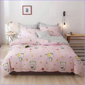 Rose cat duvet cover