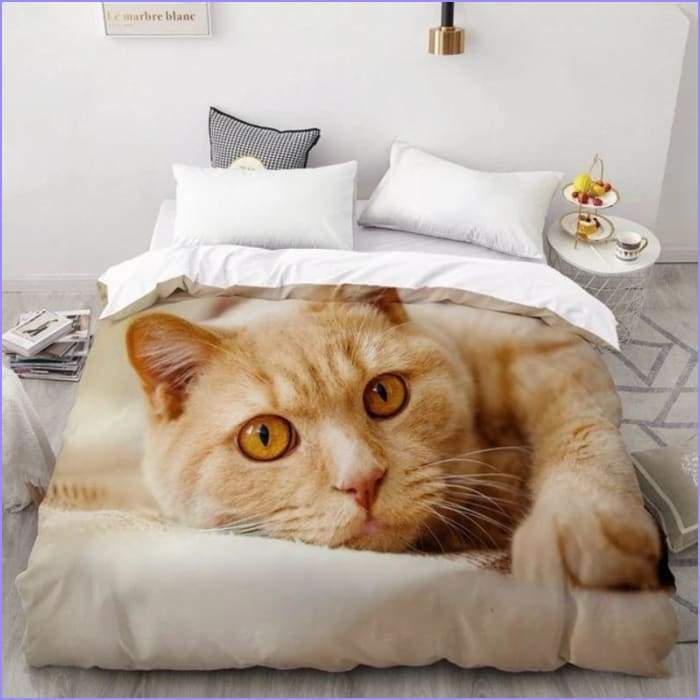 Roux cat duvet cover