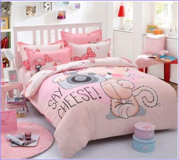 Rose kitten duvet cover - Image 2