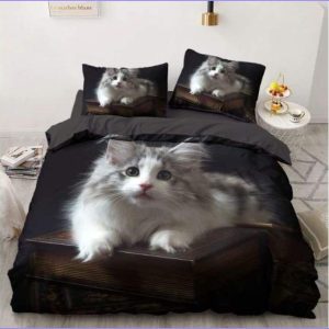 Studious kitten duvet cover