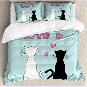 Duvet cover Cats in love