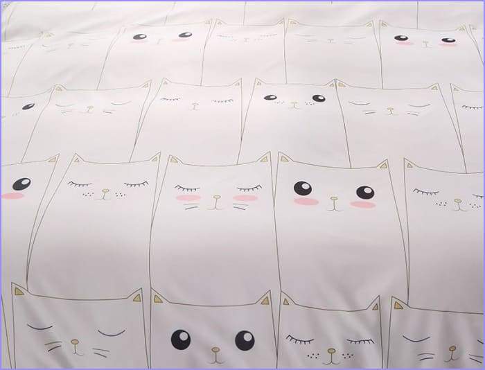 Kawaii cat duvet cover - Image 5