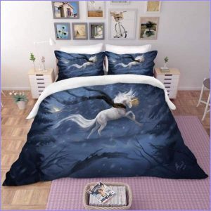 Starry sky horse duvet cover