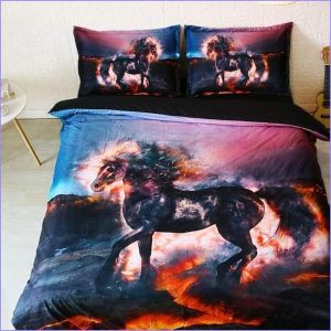 Horse duvet cover of hell