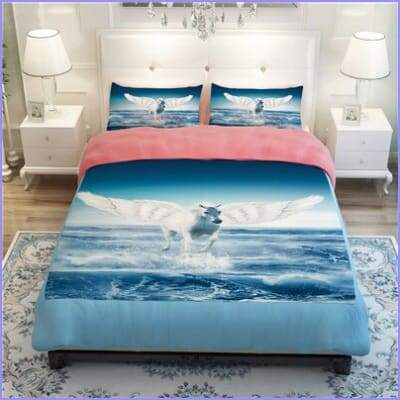 Mythological horse duvet cover