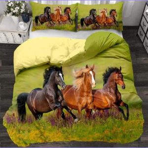 Horse duvet cover and meadow