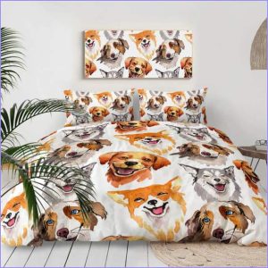 Happy dog duvet cover