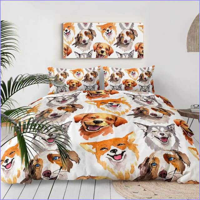 Happy dog duvet cover