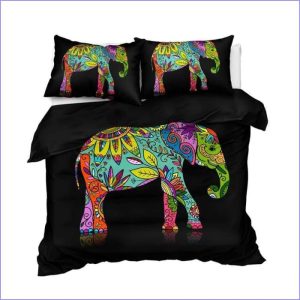 Mandala elephant duvet cover