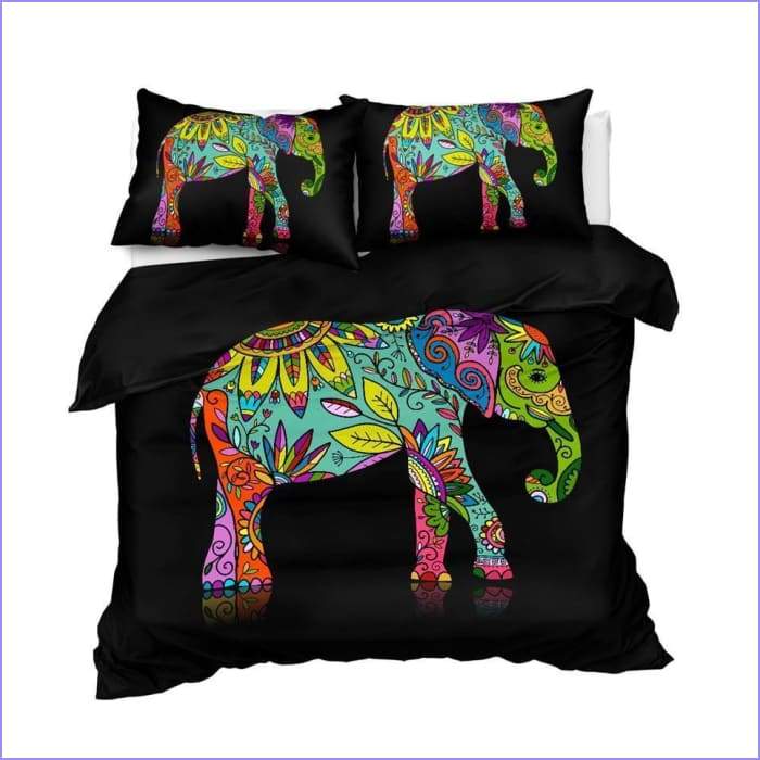 Mandala elephant duvet cover