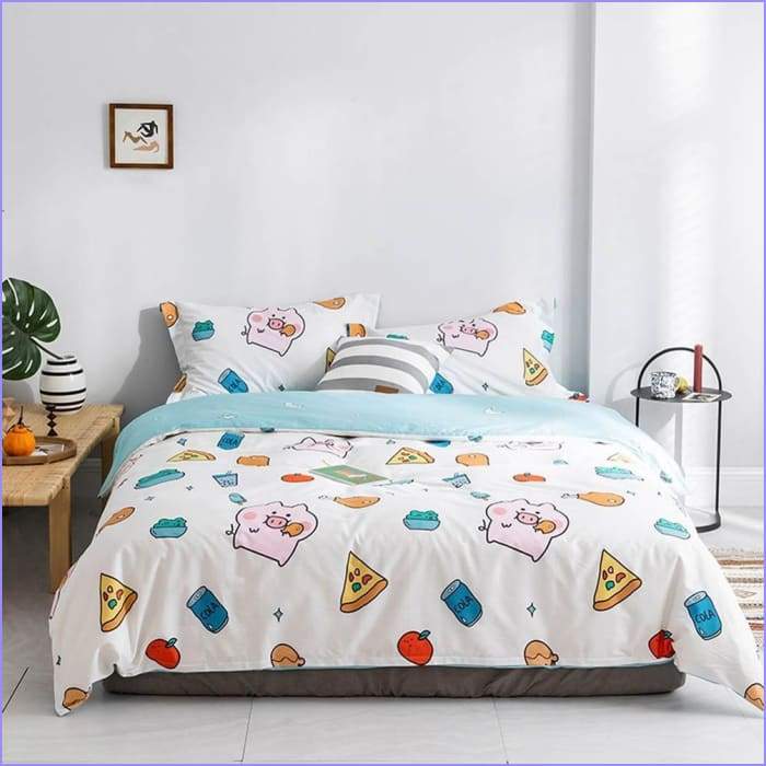 Kawaii Food Kid Duvet Cover