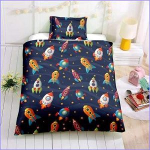 Small rocket child duvet cover
