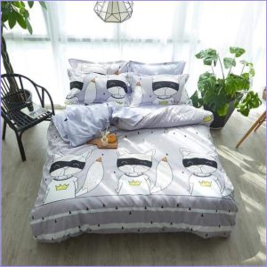 Raccoon child duvet cover