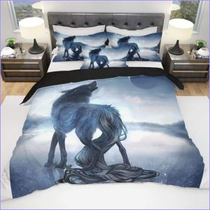 Duvet cover spirit of the wolf