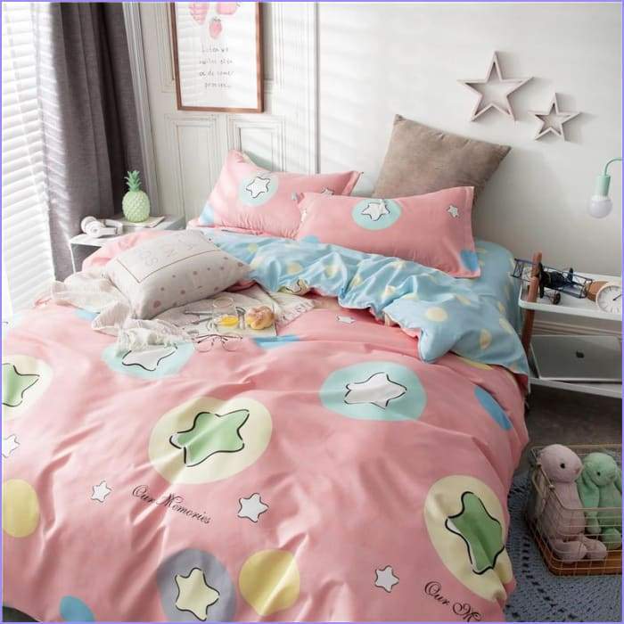Rose star duvet cover