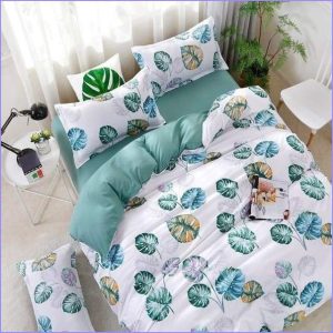 Two-tone duvet cover