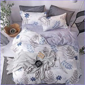 Flower duvet cover assorted leaves