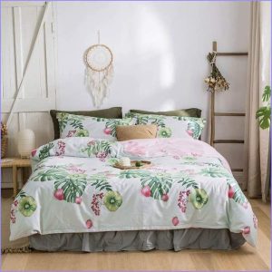 Tropical freshness flower duvet cover