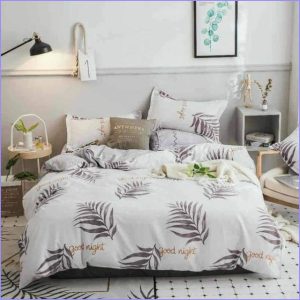 Good Night flower duvet cover
