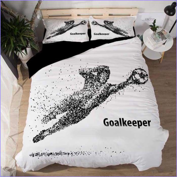 Football guard duvet cover