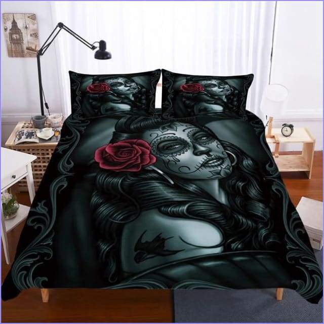 Gothic duvet cover Mexican dead