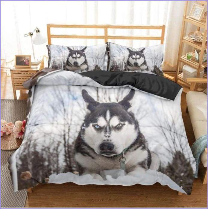 Wild husky duvet cover