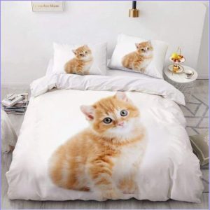 Kitten printed duvet cover