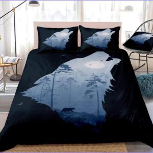 Duvet cover The call of the wolf