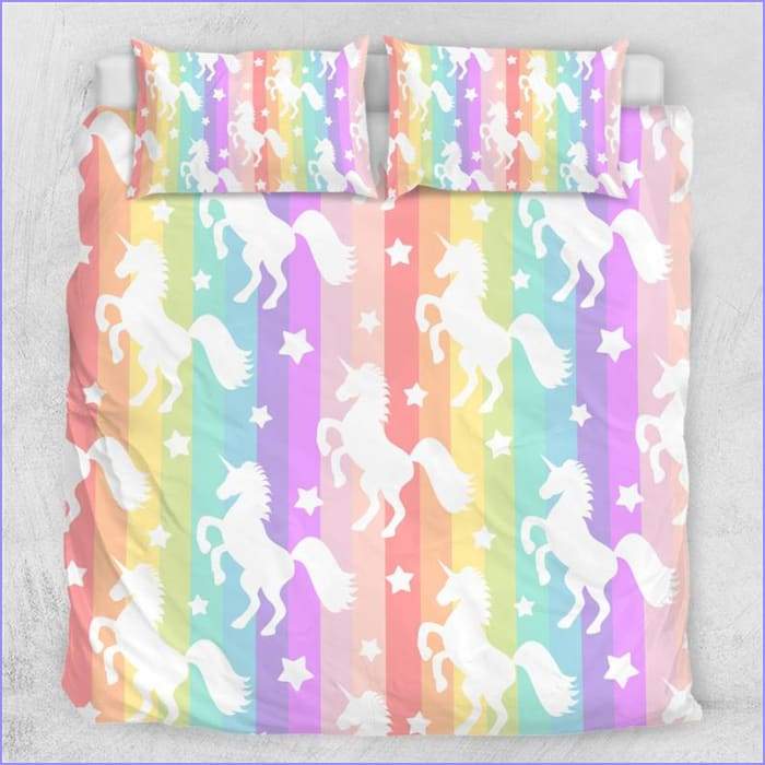 Unicorn duvet cover in ghostly sky