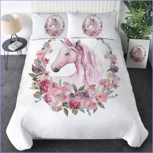 Unicorned duvet cover flower crown