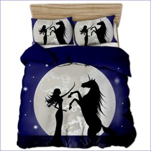 Unicorn duvet cover and princess