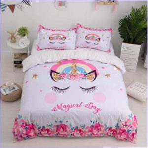 Unicorn Duvet Cover Magic Day Girl