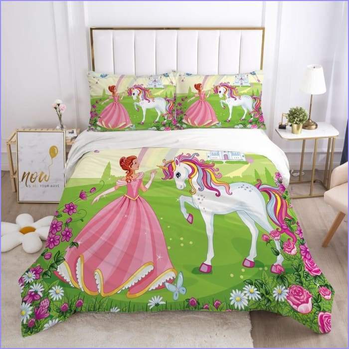 Licorne Princess Garden duvet cover