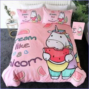 Unicorned watermeal duvet cover
