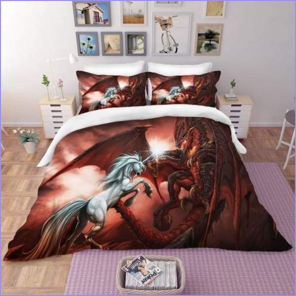 Unicorn duvet cover vs dragon