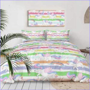 Multiple Kawaii Unicorned Duvet Cover