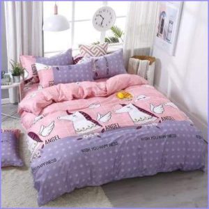 Roses and Angel Unicorns Duvet Cover